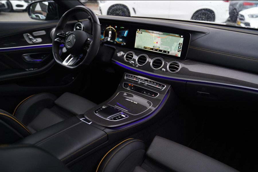 Mercedes-Benz E-Klasse AMG 63 S 4MATIC+ | Schaalstoelen | incl BTW | Panorama | Edition 1 | Gele stiksels | Carbon Edition | ACC