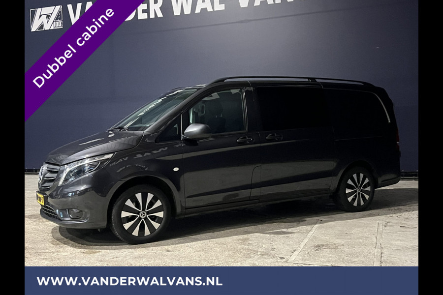 Mercedes-Benz Vito 116 CDI 164pk Automaat L2H1 Dubbele Cabine Euro6 Fabrieksgarantie Airco | 2x zijdeur | Camera | Apple Carplay 2500kg Trekhaak, Android Auto, Cruisecontrol, Parkeersensoren, LED, 5-zits