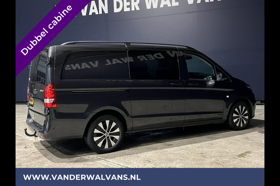 Mercedes-Benz Vito 116 CDI 164pk Automaat L2H1 Dubbele Cabine Euro6 Fabrieksgarantie Airco | 2x zijdeur | Camera | Apple Carplay 2500kg Trekhaak, Android Auto, Cruisecontrol, Parkeersensoren, LED, 5-zits