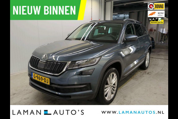 Škoda Kodiaq 1.5 TSI 150pk DSG Style Business Aut. | Open dak Leder-Alcantara CarPlay Canton ECC Navi LED ACC 19" LMV Camera BLIS Metallic |