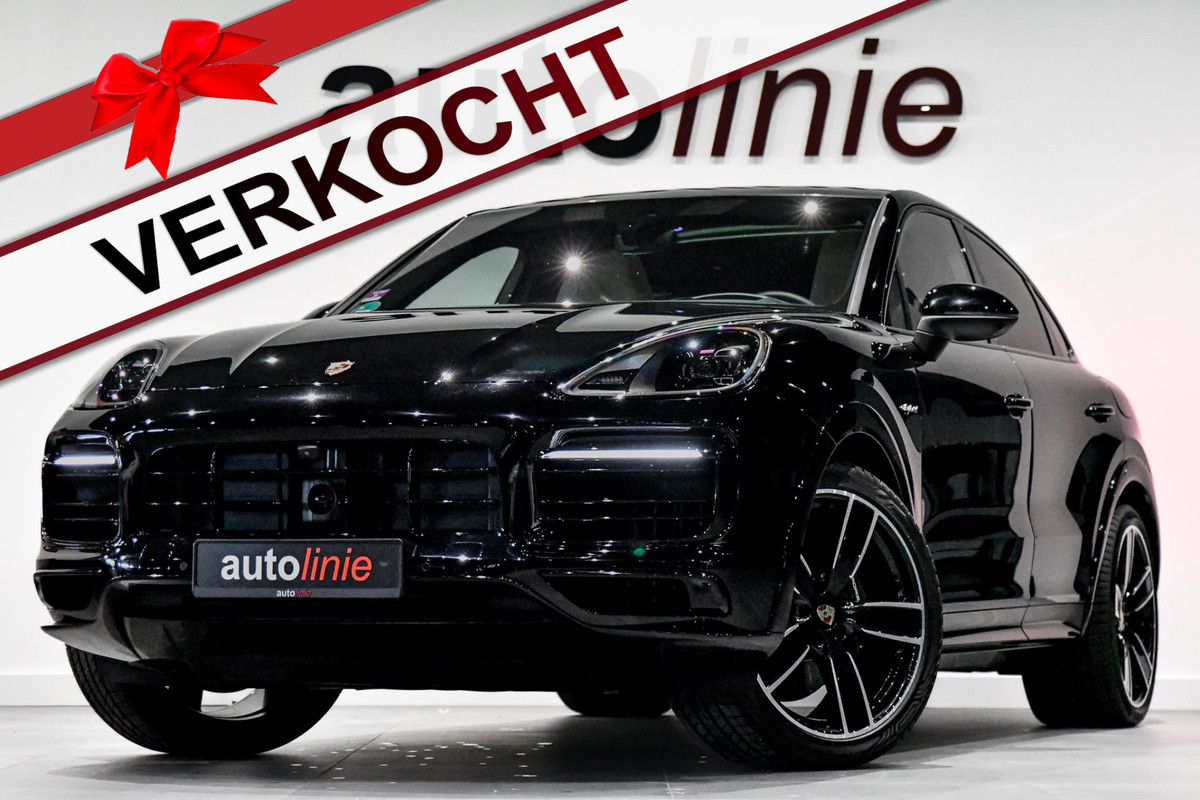 Porsche Cayenne Coupé 3.0 E-Hybrid Sport Design Plati. BTW, Chrono, Luchtv, Sportuitl, Pano, Softcl, ACC,360,Koeling,HUD,Entertain