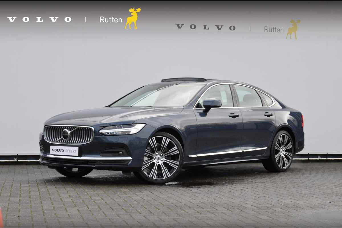 Volvo S90 B5 250PK Automaat Ultimate Bright / Adaptive cruise control/ Parkeersensoren met camera/ Harman Kardon audio, Panoramadak/ Head up display/ BLIS/ Apple carplay/ Leder dashboard