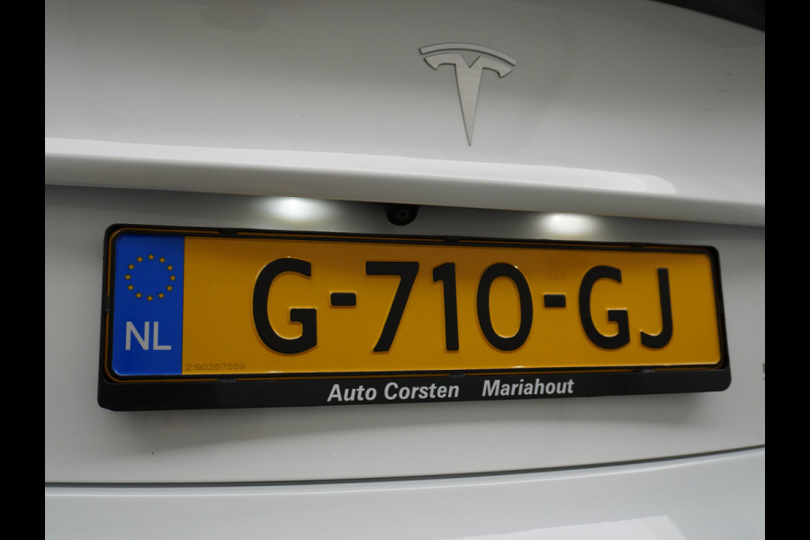 Tesla Model 3 Performance 513pk 0-100 3,4 sec. 20" FSD-vb. AutoPilot Carbon Spoiler Premium-HiFi Pano.dak Camera Leer Adaptive-Cruise+Stop&Go  4wd Rode Remklauwen Premium Audio Veel grip door 4WD vierwielaandrijving.  Origineel Nederlandse auto ! Orig.NL auto  1e eigenaar