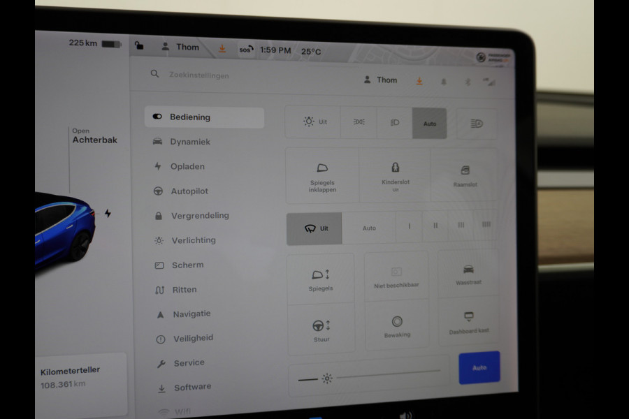 Tesla Model 3 SR+ 325PK AutoPilot Leer PanoDak Adaptive cruise 18" Camera's Elektr.-Stuur+Stoelen+Spiegels+Geheugen+Easy-Entry+Verwarmde stoel Ecc Navigatiesysteem full map LED-a+v Koplampspoeiers Comfortstoel(en) ACC Dual-ECC DAB Voorverwarmen interieur via App Keyless via Telefoonsleutel One-Pedal-Drive Origin. NLse auto ! 1e eigenaar