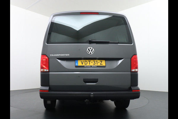 Volkswagen Transporter T6.1 D.C.2.0 TDI L2H1 30 Dubbele Cabine Apple Carplay Android Mirror Link APP-Connect EURO6 Trekhaak Navi Schuifdeur-R A-ruit ve Buitenspiegel elektr+Verwarmd ESP ABS Achterruitenwisser met intervalschakeling Mistlampen Verwarmde Ruit Zijwind assistent Vermoeidheids herkenning 2.200kg trekvermogen!  binnenspiegel automatisch dimmend, dimlichten automatisch, regensensor) Nwe model !