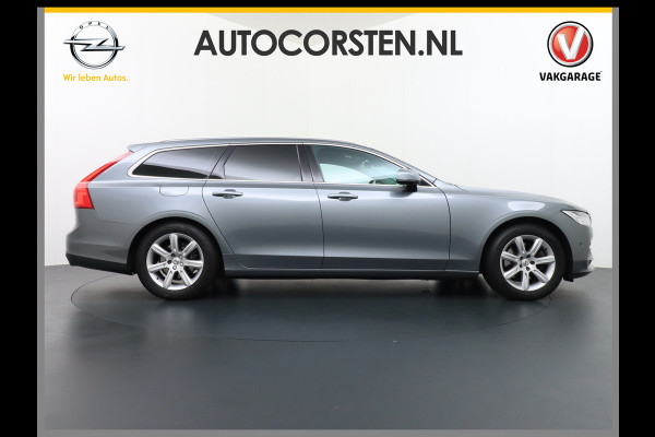 Volvo V90 2.0D Leder + Elek. + Verw. Navi Ecc PDC Bluetooth Trekhaak Road Sign Rec. Lane Assist Speed Sign Ass. Cruise Control Cornering L Zeer Compleet! 1800kg trekvermogen