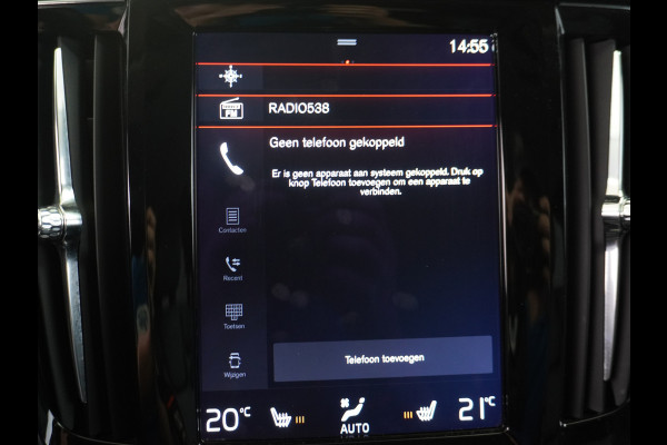 Volvo V90 2.0D Leder + Elek. + Verw. Navi Ecc PDC Bluetooth Trekhaak Road Sign Rec. Lane Assist Speed Sign Ass. Cruise Control Cornering L Zeer Compleet! 1800kg trekvermogen