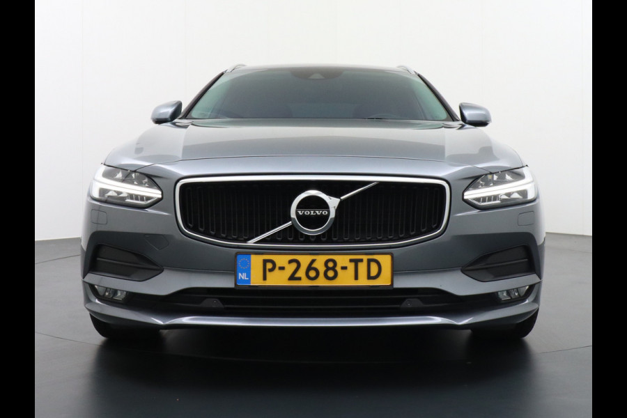 Volvo V90 2.0D Leder + Elek. + Verw. Navi Ecc PDC Bluetooth Trekhaak Road Sign Rec. Lane Assist Speed Sign Ass. Cruise Control Cornering L Zeer Compleet! 1800kg trekvermogen