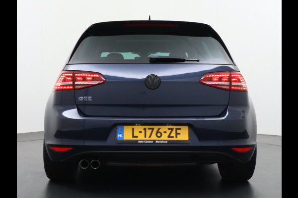 Volkswagen Golf GTE 204pk Navi Leder Xenon Pano-dak Adap.-Cruise Keyless Pdc-A+V Ecc Sportst.+Verw. Led 19''LM DAB Side-Assist 1.4 TSI GTE PHEV  Trekhaak-Wegklp. Licht+Zicht-Pakket Priv.Glass verlaagd in super nette staat 1500kg Trekgewicht! Euro6