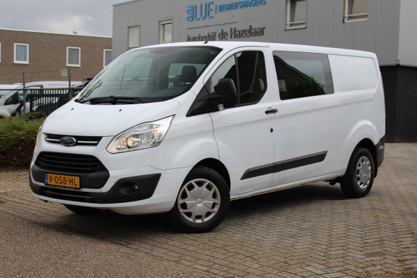 Ford Transit Custom 340 2.0 TDCI 130PK Euro6 L2H1 Trend DC ✓ Dubbele Cabine ✓ Trekhaak 2800KG