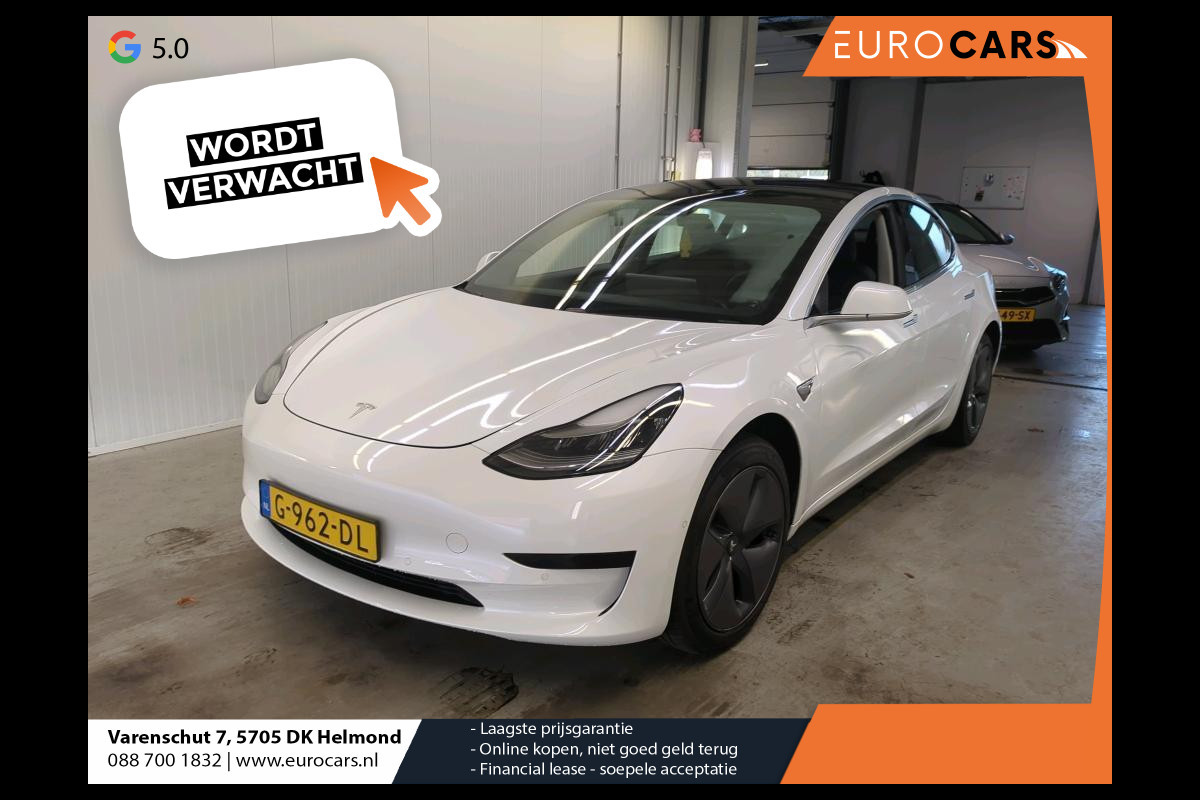 Tesla Model 3 Standard RWD Plus 60 kWh Autopilot Navi PDC VA 360 Camera Leder Panodak 18" velgen