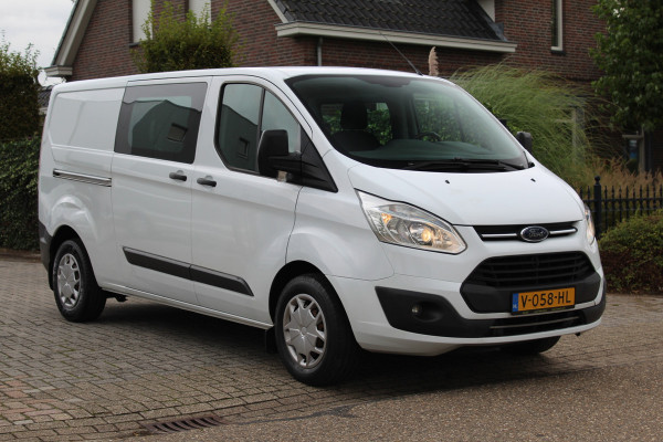 Ford Transit Custom 340 2.0 TDCI 130PK Euro6 L2H1 Trend DC ✓ Dubbele Cabine ✓ Trekhaak 2800KG