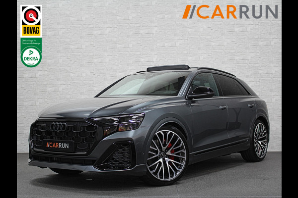 Audi Q8 60 TFSI e Competition | Nieuw! | 360 View | RS-Stoelen | OLED | SQ8 Uitlaattips | Panorama | ACC | B&O Sound | 23'' | Alcantara Stuurwiel | Head-Up | Soft-Close | Memory | Trekhaak | Keyless-Entry | Stoelverwarming V+A | Luchtvering |