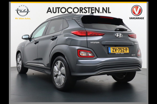 Hyundai Kona EV 64kWh 204pk Apple Carplay Android Auto Leder Navi Camera Head-Up Displ. Led Keyless PDC Elektr.Stoelen+Verwarmd+Ventilatie-koeling ! Adaptive Cruise/Stop&Go DAB Orig.NLse Auto Sterke EV, Enorm Efficient en grote accu! 444km WLTP