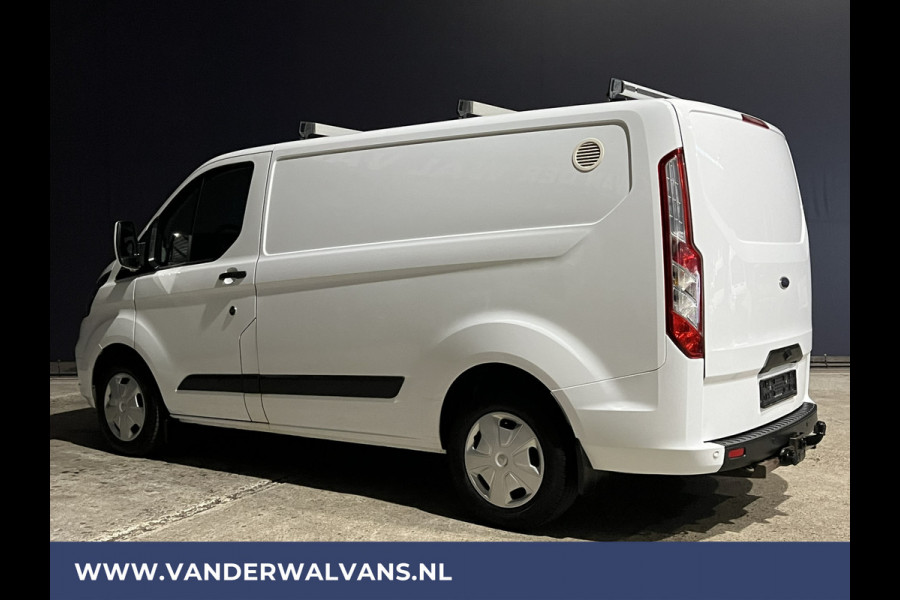 Ford Transit Custom 2.0 TDCI 131pk L1H1 Euro6 Airco | Camera | Navigatie | Apple Carplay LED, Cruisecontrol, 2500kg Trekhaak, Parkeersensoren, Stoelverwarming, Verwarmde voorruit, Dakdragers, Bijrijdersbank, Achterklep