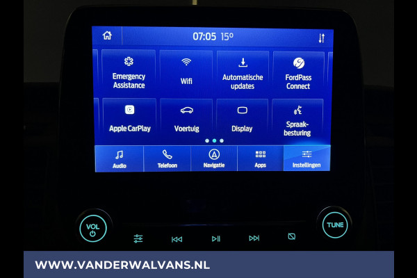 Ford Transit Custom 2.0 TDCI 131pk L1H1 Euro6 Airco | Camera | Navigatie | Apple Carplay LED, Cruisecontrol, 2500kg Trekhaak, Parkeersensoren, Stoelverwarming, Verwarmde voorruit, Dakdragers, Bijrijdersbank, Achterklep