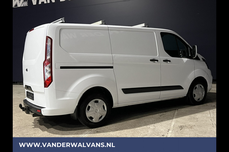 Ford Transit Custom 2.0 TDCI 131pk L1H1 Euro6 Airco | Camera | Navigatie | Apple Carplay LED, Cruisecontrol, 2500kg Trekhaak, Parkeersensoren, Stoelverwarming, Verwarmde voorruit, Dakdragers, Bijrijdersbank, Achterklep