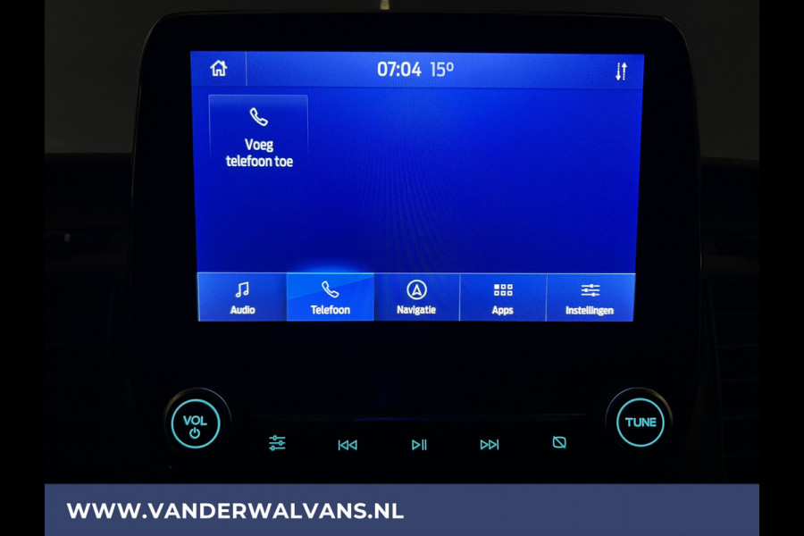 Ford Transit Custom 2.0 TDCI 131pk L1H1 Euro6 Airco | Camera | Navigatie | Apple Carplay LED, Cruisecontrol, 2500kg Trekhaak, Parkeersensoren, Stoelverwarming, Verwarmde voorruit, Dakdragers, Bijrijdersbank, Achterklep