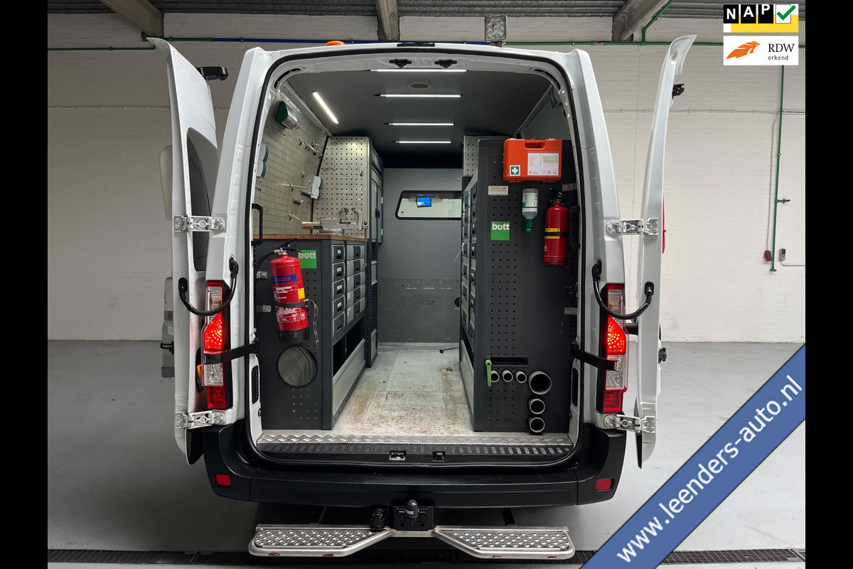 Renault Master SERVICEWAGEN T35 2.3 DCI 145PK euro6 L2H2 VICTRON V230 BOTT INRICHTING AIRCO STANDKACHEL TREKHAAK RIJKLAARPRIJS!