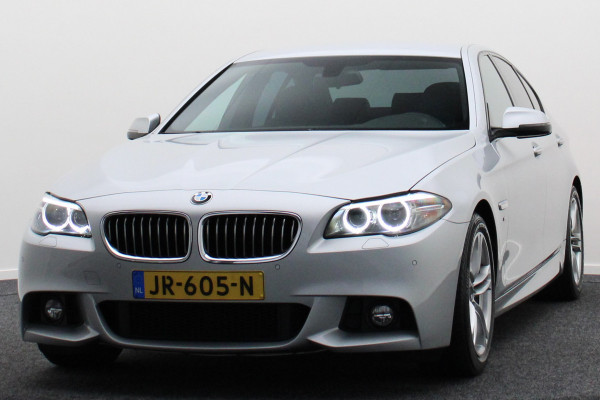 BMW 5 Serie 520i M Sport Edition High Executive Leer, Elektrische Stoelen, Navigatie, Bluetooth, Cruise, Trekhaak, 18''