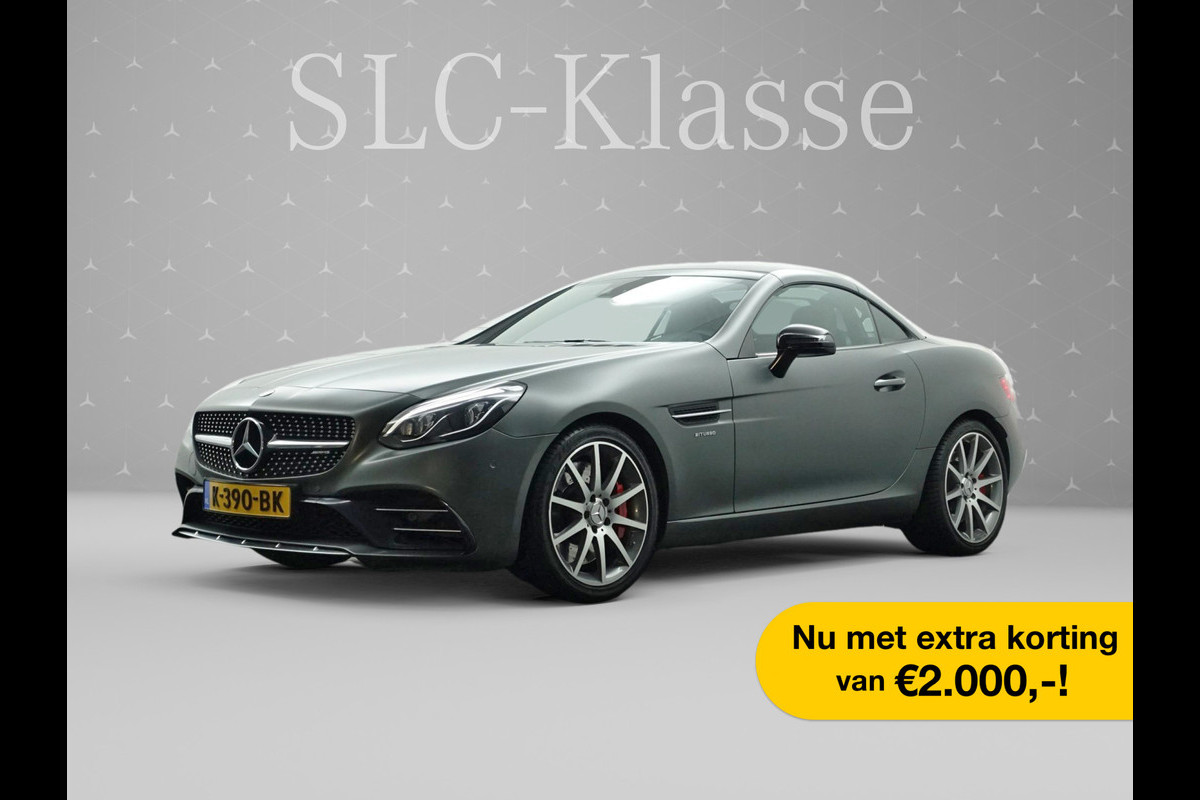 Mercedes-Benz SLC 43 AMG 368pk Designo Edition New Carbon Pakket I IWC I Air scarf I Magic Sky Control I Matt Grey