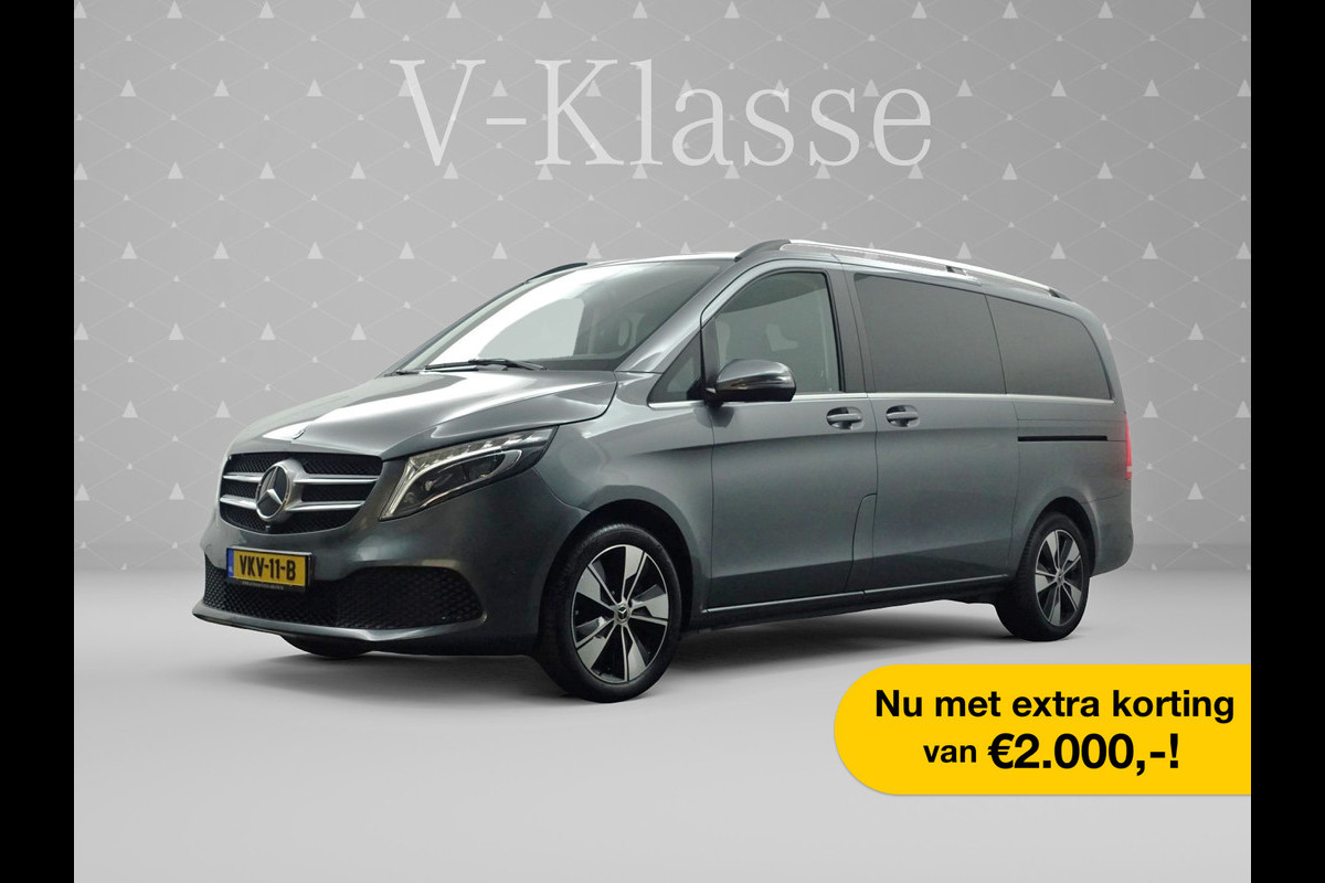 Mercedes-Benz V-Klasse 300d Lang Dubbel Cabine AMG Exclusive 240pk 9G Aut- Leer I Xenon I Burmester I 360 Cam I Sfeerverlichting