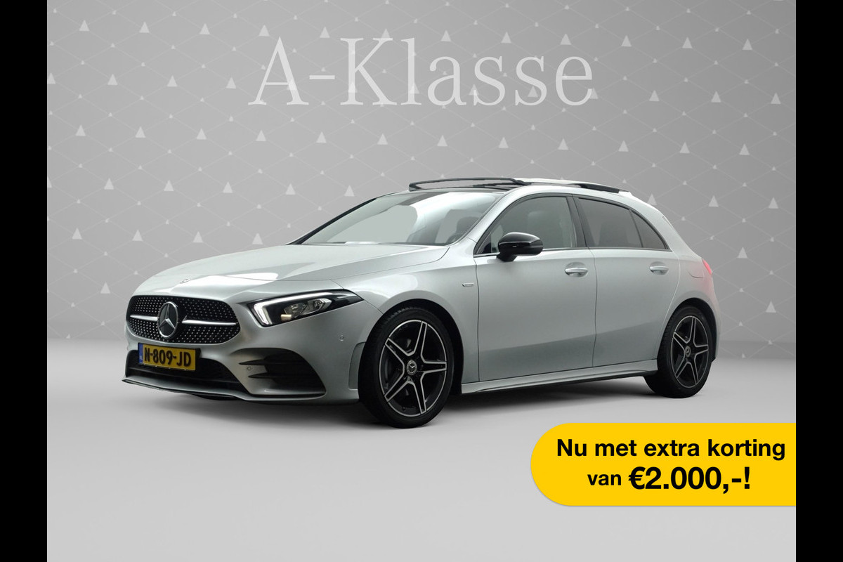 Mercedes-Benz A-Klasse 180 AMG Night Edition Aut- Panodak I  Sfeerverlichting I  Xenon Led I Camera I  Sport Interieur