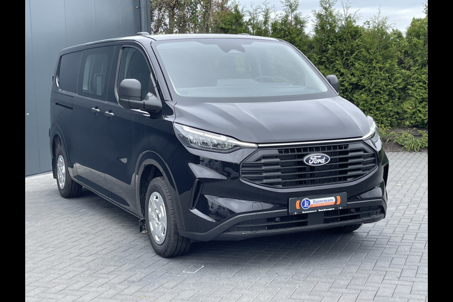 Ford Transit Custom 2.0 TDCI 136 PK AUTOMAAT / DUBBELE CABINE / L2H1 / 2x SCHUIFDEUR / TREKHAAK / DUBBEL CABINE