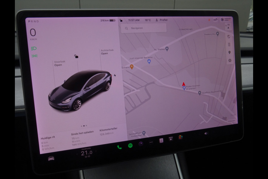 Tesla Model 3 Standard RWD Plus 60 kWh * LEER * 4 SEIZOENSBANDEN !!