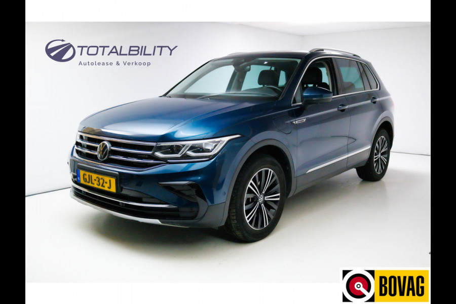 Volkswagen Tiguan 1.4 TSI eHybrid Elegance Exclusive 245 PK Panoramadak, Zwart leer, Elec. klep, Matrix led, Apple Carplay, Navigatie, Camera