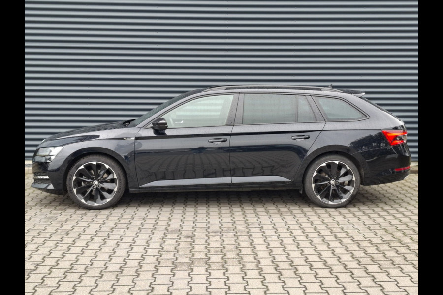 Škoda Superb Combi 1.4 TSI iV Sportline Business Plug in Hybrid PHEV | Lederen Alcantara Sportstoelen Memory | Adaptive Cruise | Crystal LED | Apple Carplay | Navigatie |