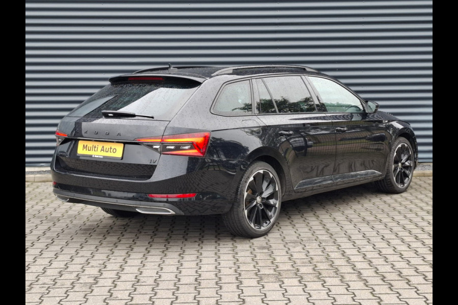 Škoda Superb Combi 1.4 TSI iV Sportline Business Plug in Hybrid PHEV | Lederen Alcantara Sportstoelen Memory | Adaptive Cruise | Crystal LED | Apple Carplay | Navigatie |