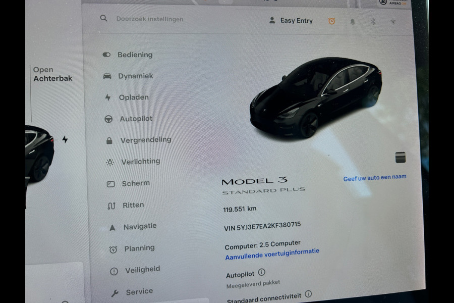 Tesla Model 3 Standard RWD Plus 60 kWh Wit leer 83% SOH Certificaat