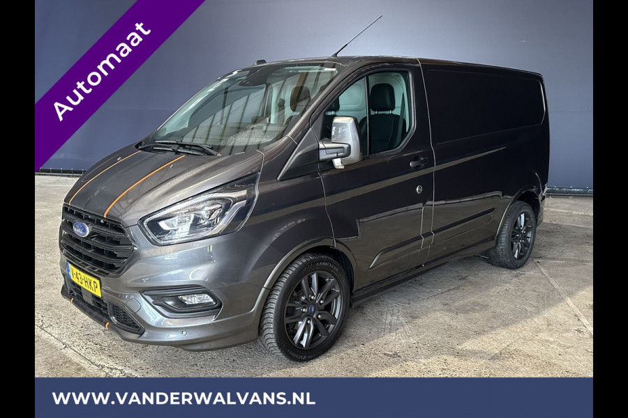 Ford Transit Custom 2.0 TDCI 185pk Automaat L1H1 Sport Euro6 Airco | Camera | Navigatie | LM Velgen Apple Carplay, Android Auto, Trekhaak, LED, Adaptieve Cruisecontrol, Parkeersensoren, Stoelverwarming, Verwarmde voorruit, Bijrijdersbank