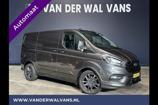 Ford Transit Custom 2.0 TDCI 185pk Automaat L1H1 Sport Euro6 Airco | Camera | Navigatie | LM Velgen Apple Carplay, Android Auto, Trekhaak, LED, Adaptieve Cruisecontrol, Parkeersensoren, Stoelverwarming, Verwarmde voorruit, Bijrijdersbank