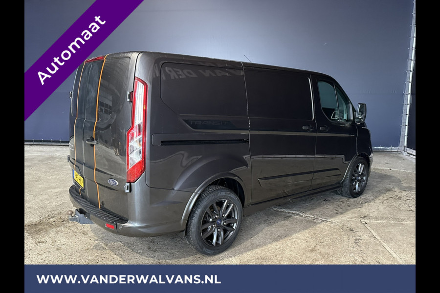 Ford Transit Custom 2.0 TDCI 185pk Automaat L1H1 Sport Euro6 Airco | Camera | Navigatie | LM Velgen Apple Carplay, Android Auto, Trekhaak, LED, Adaptieve Cruisecontrol, Parkeersensoren, Stoelverwarming, Verwarmde voorruit, Bijrijdersbank