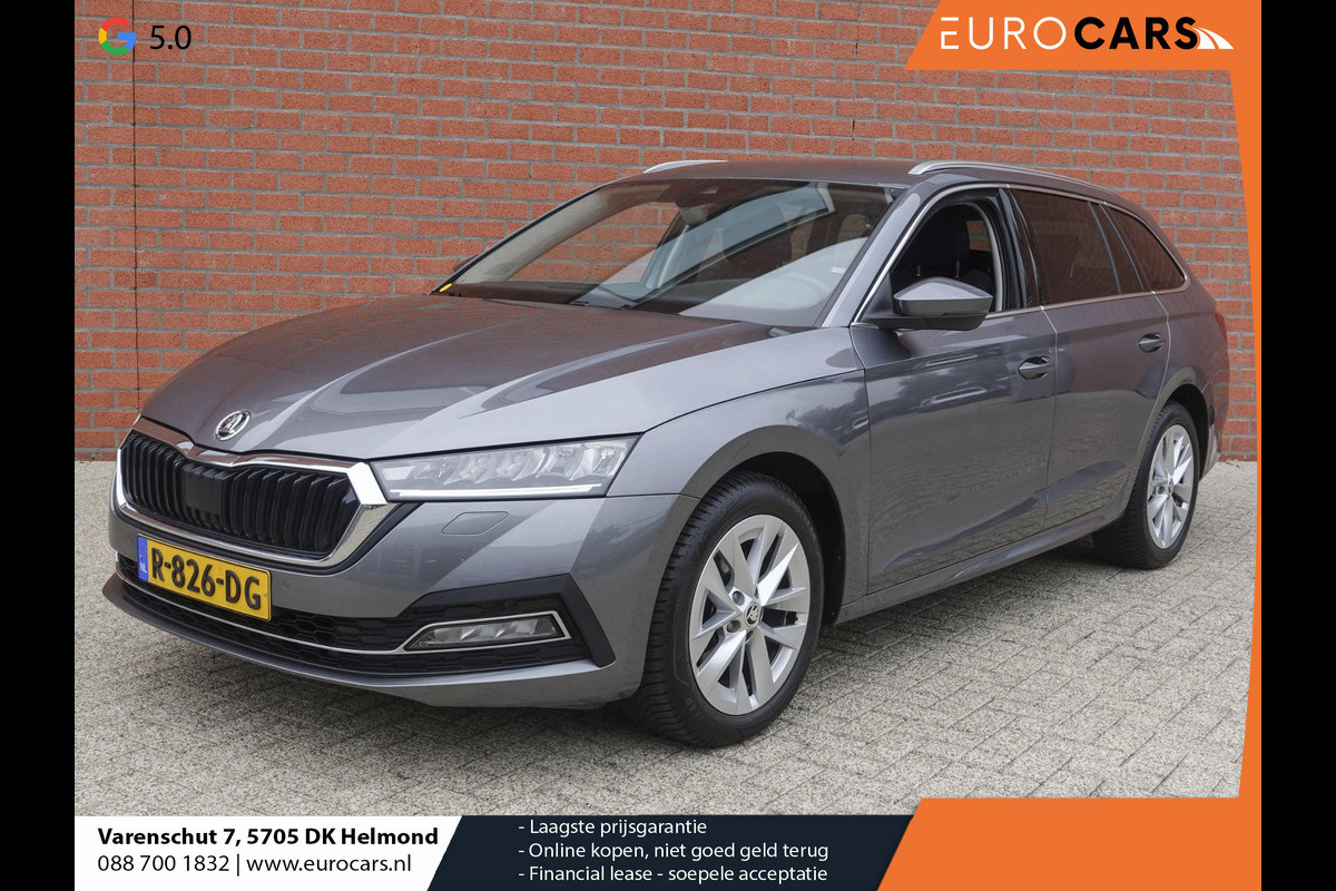 Škoda Octavia Combi 1.0 TSI 110pk Business Edition Plus Navigatie Apple Carplay/Android Auto Camera Parkeersensoren Elektrische achterklep Blind Spot Assist Adaptive Cruise Control Virtual Cockpit Stoelverwarming Ledverlichting Sfeerverlichting Climate Control