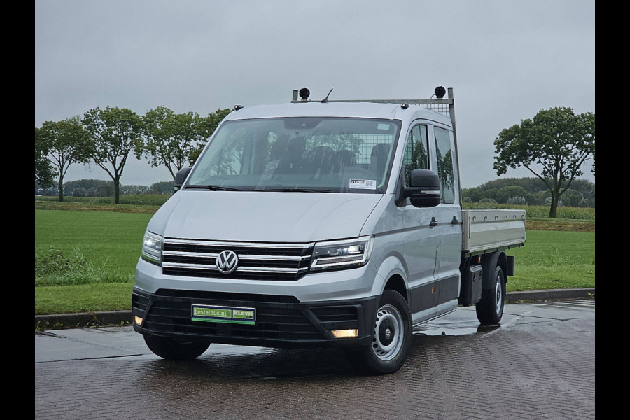 Volkswagen Crafter 30 2.0 TDI L3H2 Open Laadbak, 3.5t Trekhaak, LED, Dubbele Cabine, Navi, Airco, Euro6!