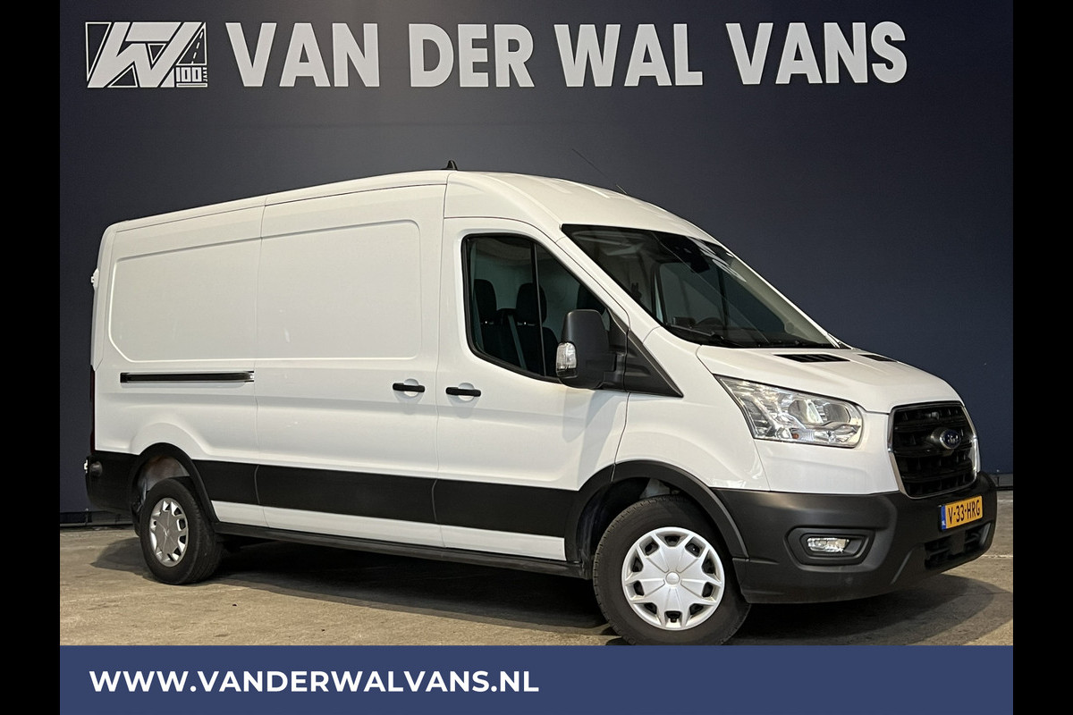 Ford Transit 2.0 TDCI 131pk L3H2 Euro6 Airco | Camera | Navigatie | Apple Carplay Cruisecontrol, LED, Parkeersensoren, Stoelverwarming, Verwarmde voorruit, Bijrijdersbank