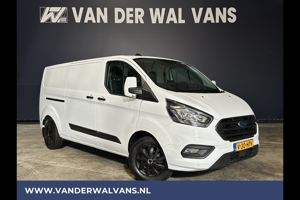 Ford Transit Custom 2.0 TDCI 131pk L2H1 Euro6 Airco | Apple Carplay | LED | Cruisecontrol Android Auto, Stoelverwarming, Verwarmde voorruit, Parkeersensoren, Bijrijdersbank, 2800kg trekvermogen