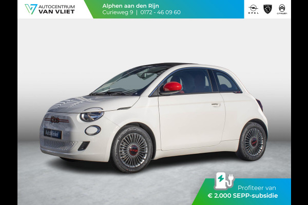 Fiat 500E RED Cabrio 42 kWh | Uit voorraad leverbaar ! | CarPlay | PDC |