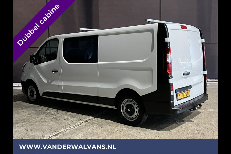 Renault Trafic 1.6 dCi 126pk L2H1 Dubbele Cabine Euro6 Airco | Navigatie | Cruisecontrol | Trekhaak Parkeersensoren, 5-Zits, Dakdragers