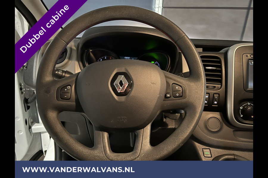 Renault Trafic 1.6 dCi 126pk L2H1 Dubbele Cabine Euro6 Airco | Navigatie | Cruisecontrol | Trekhaak Parkeersensoren, 5-Zits, Dakdragers