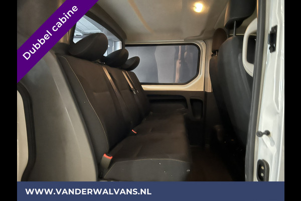 Renault Trafic 1.6 dCi 126pk L2H1 Dubbele Cabine Euro6 Airco | Navigatie | Cruisecontrol | Trekhaak Parkeersensoren, 5-Zits, Dakdragers