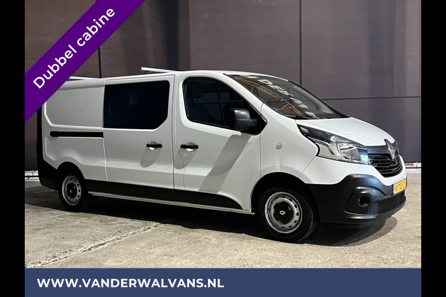 Renault Trafic 1.6 dCi 126pk L2H1 Dubbele Cabine Euro6 Airco | Navigatie | Cruisecontrol | Trekhaak Parkeersensoren, 5-Zits, Dakdragers