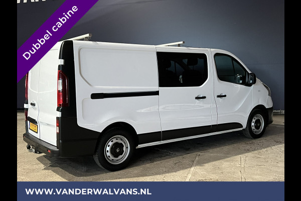 Renault Trafic 1.6 dCi 126pk L2H1 Dubbele Cabine Euro6 Airco | Navigatie | Cruisecontrol | Trekhaak Parkeersensoren, 5-Zits, Dakdragers