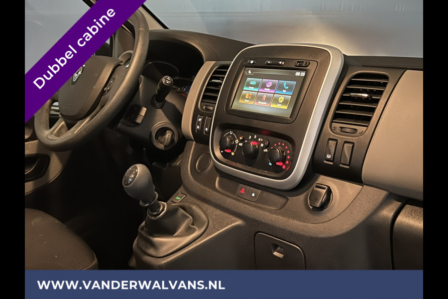 Renault Trafic 1.6 dCi 126pk L2H1 Dubbele Cabine Euro6 Airco | Navigatie | Cruisecontrol | Trekhaak Parkeersensoren, 5-Zits, Dakdragers