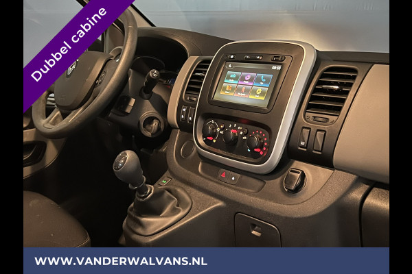 Renault Trafic 1.6 dCi 126pk L2H1 Dubbele Cabine Euro6 Airco | Navigatie | Cruisecontrol | Trekhaak Parkeersensoren, 5-Zits, Dakdragers