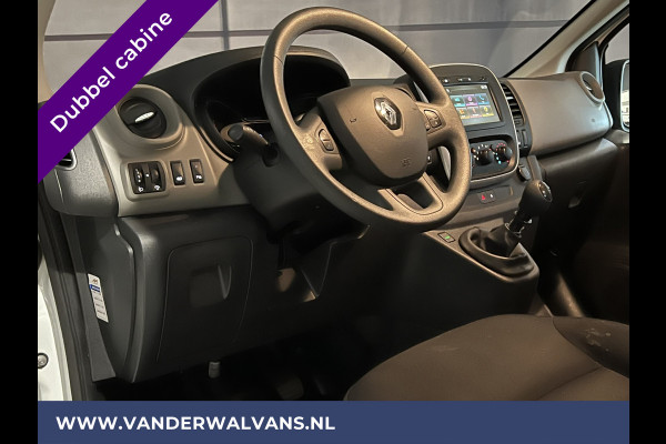 Renault Trafic 1.6 dCi 126pk L2H1 Dubbele Cabine Euro6 Airco | Navigatie | Cruisecontrol | Trekhaak Parkeersensoren, 5-Zits, Dakdragers