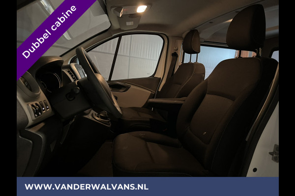 Renault Trafic 1.6 dCi 126pk L2H1 Dubbele Cabine Euro6 Airco | Navigatie | Cruisecontrol | Trekhaak Parkeersensoren, 5-Zits, Dakdragers